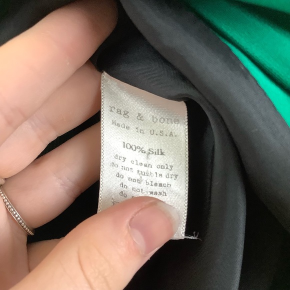 Rag & Bone Silk Tulip Skirt in Kelly Green - Picture 6 of 6